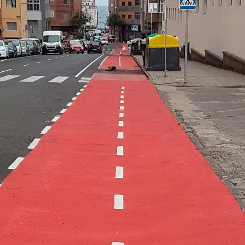 Carril Bici (Calle Churruca) - Palverol Slurry Tráfico