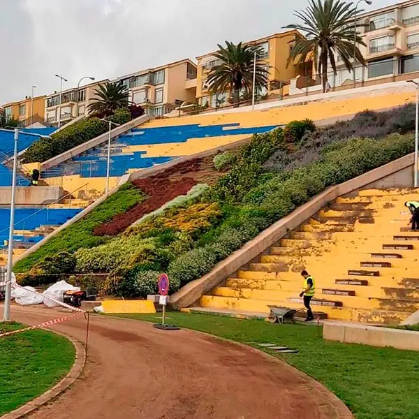 Gradas Antiguo Estadio Insular Ciudad Jardín - Palplast