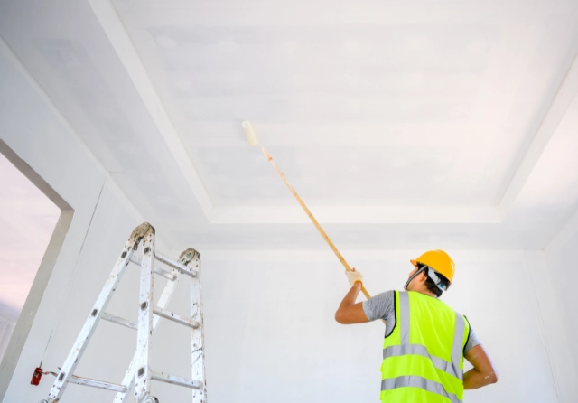 cómo pintar lugares muy altos