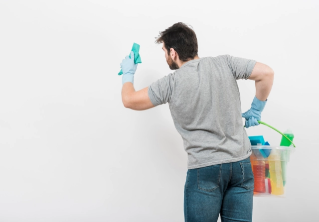 acabado liso de la pared